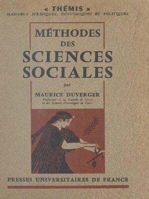 cover image of Méthodes des sciences sociales